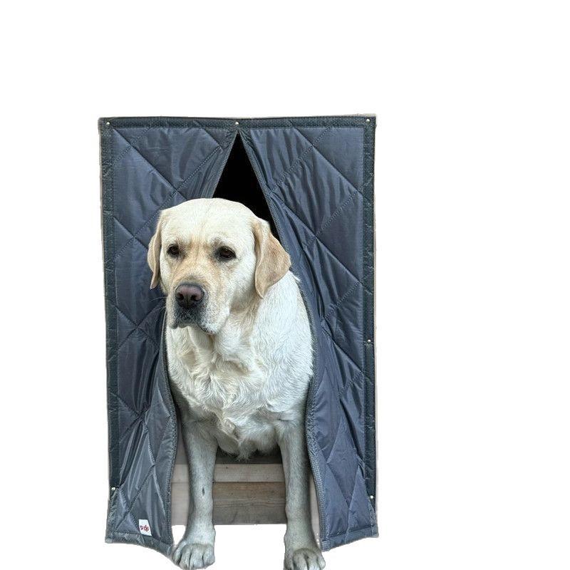 Winter Waterproof & Insulated Pet Door Curtain: Large Dog Kennel & Cat Nest