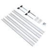 T Track and Slider Kit Aluminum Alloy Woodworking Sliding Slot Guide Rail T Slot Miter Track Jig