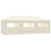 VidaXL Foldable Reception Tent 8 Walls Off-White Garden Marquee 44976