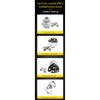 JK406 Car Truck Start Ignition Switch with 2 Keys Preheat Start Switch with 6 Wiring Points for Car Tractor Trailer