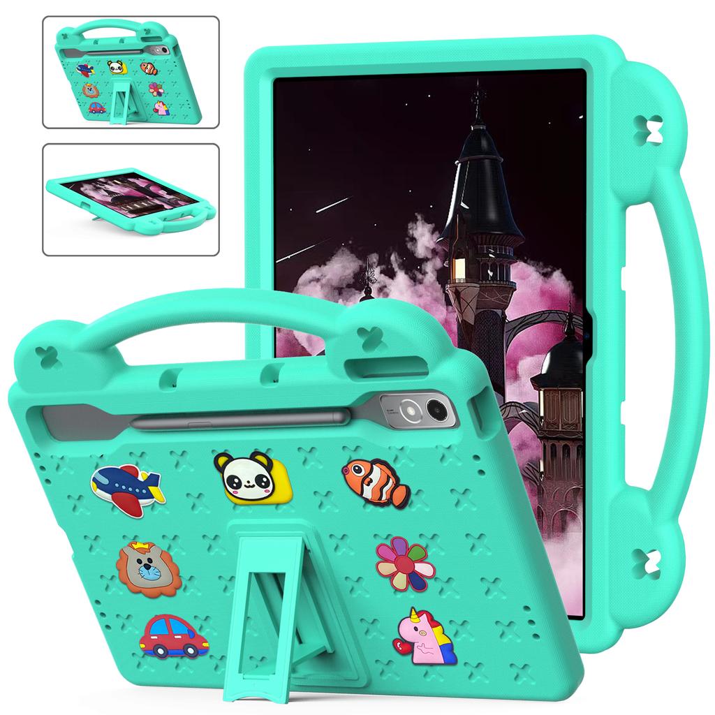 Cute Bear EVA Stand Case Universal For Xiaoxin Pad Pro 12.7 P12 TB-370 373FU 375FC Kids Cover Hand Holder