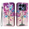 Butterfly Tree Luxury Painted Leather Case Wallet Book Style Cover for Infinix Smart 4 X653,Hot 9 Play,Hot 10 Play,Smart 6,X680,HOT 8,X650,HOT 40...