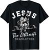 Abbigliamento Unisex Unisex Gesù Il Sollevatore Definitivo Gesù Che Solleva Pesi T-shirt Cristiana Harajuku Y2K Tendenza Moda High Street Tee