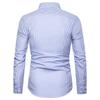 2024 Men's Slim Fit Striped Long Sleeve Shirt - Youth Fashion Business Casual