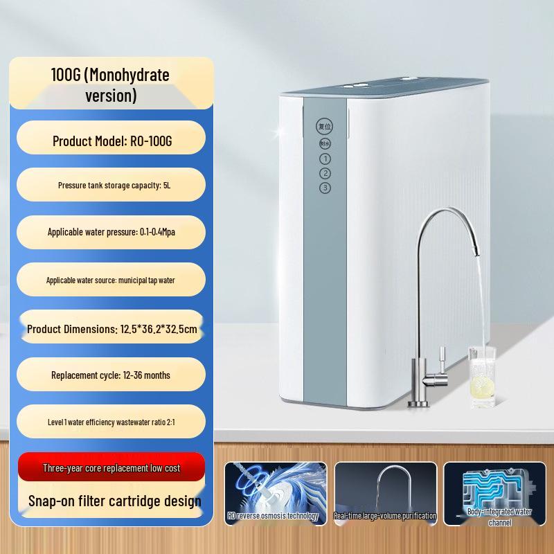 Under-Sink RO Water Purifier: High-Flow Reverse Osmosis Filter for Direct Drinking