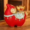 Chinese Style Goat Shrine Ornament Rotating Lucky Sheep Decor Zodiac Goat Figurine  Workstations