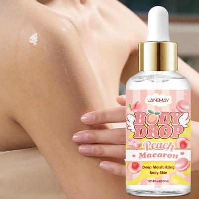 Body Oil-Deep Moisturizing Body Skin With Peach Macaron & Coconut Oil-Enhancing Skin Smoothness-Suitable for All Hair Types, 30ml