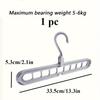 Rotating 9-hole magic clothes hanger, foldable horizontal and vertical dual-use, multifunctional 9-hole drying rack for home use