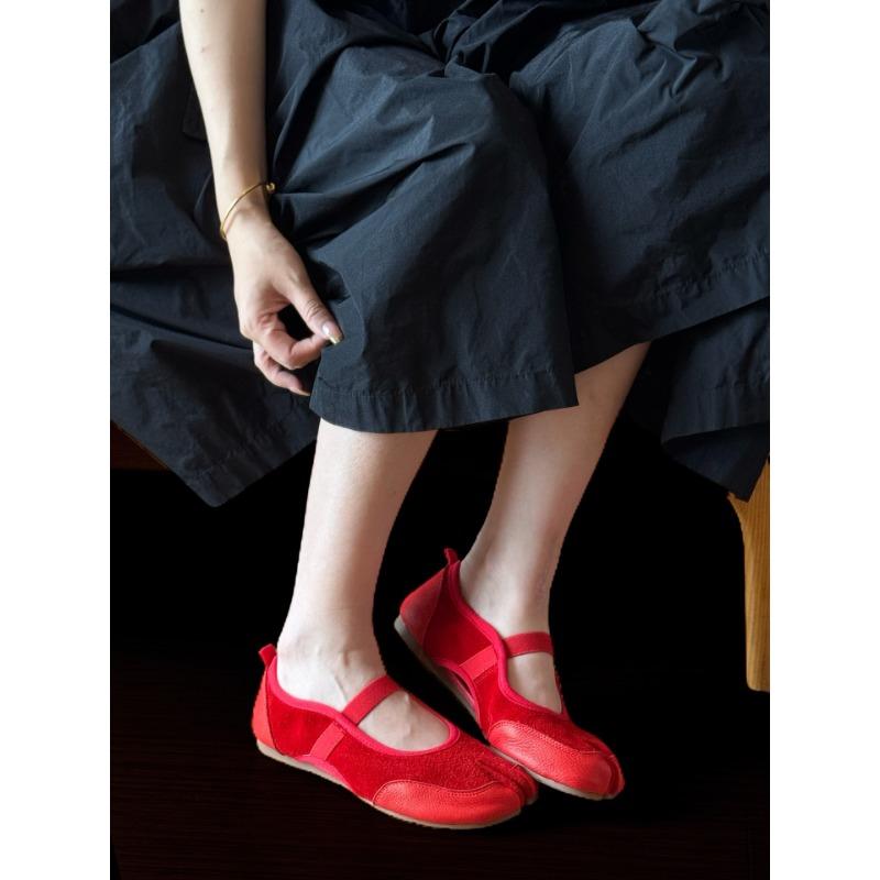 

New summer versatile casual pig s trotters women s fashion Mary Jane one-pedal elastic women s shoes 40