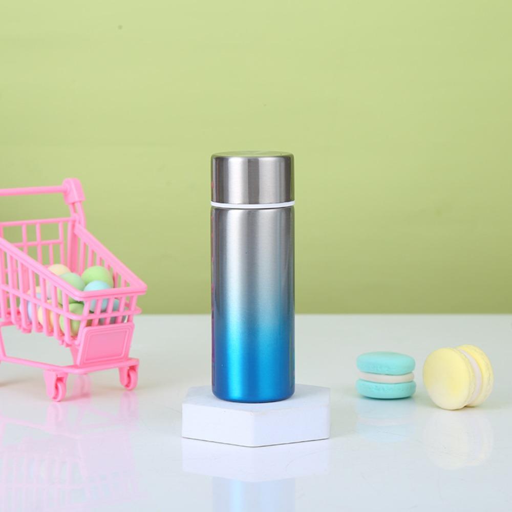 Gradient Color Mini Thermal Cup Leak-proof Vacuum Flasks Portable Insulated Water Bottle  Outdoor