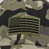 Camouflage Camo Baseball Cap with American Flag USA Tactical Operator Outdoor Hat for Hiking Hunting