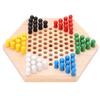 Chinese Checkers Wooden Colorful Chinese Checkers Board Game for Adults Kids Family