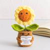 Customizable Positive Potato Funny Avocado Duck Cute Knitted Crochet Doll With Card For Mom Dad Friend Birthday Cheer Up Gift