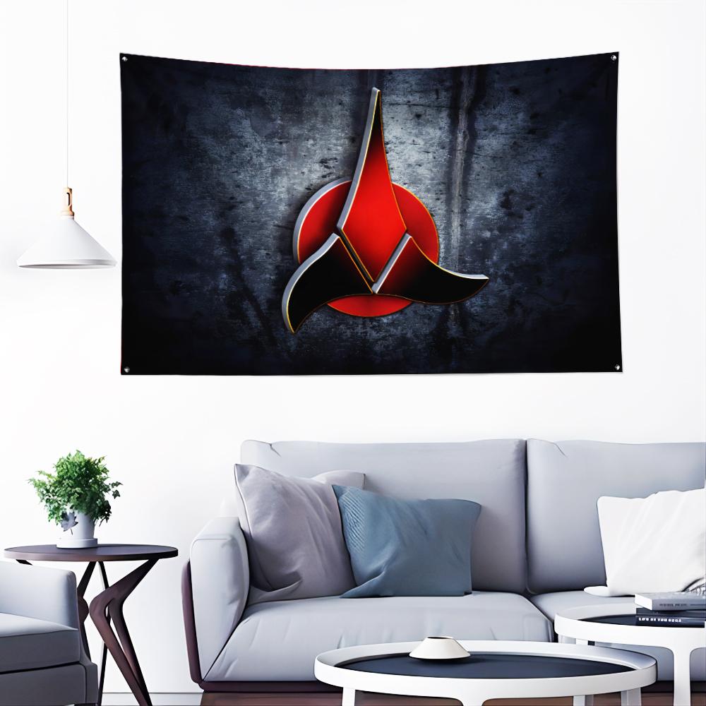 

Ft Star Trek Band Flag Polyester Digital Printing Banner For Garage or Out door Decoration 60x90cm