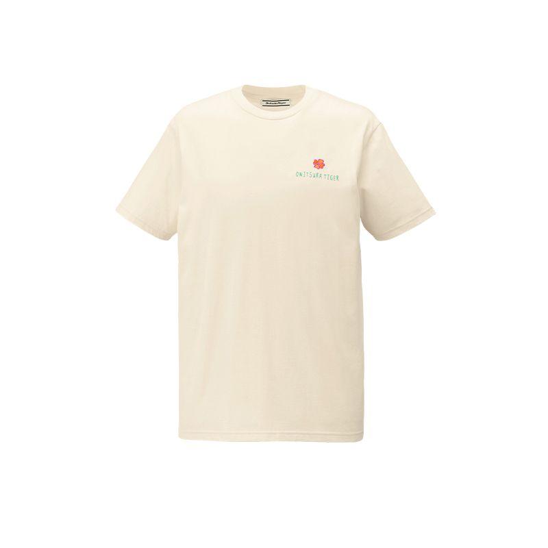Onitsuka Tiger T Shirt Unisex Ecru 2183B302-700 M