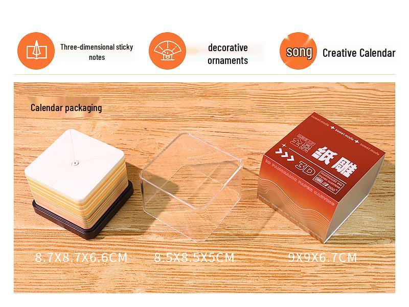 2026 Laojun Mountain 3D Paper Sculpture Tear-Off Calendar and Memo Pad Ornament, Perfect Cultural and Creative Gift for Company Annual Meetings.
