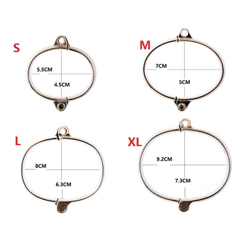 Sex Bondage Edelstahl Handschellen Abschließbare Fesseln Sexspielzeug Metall Handschellen Fußfesseln Fesseln Erotikspiele Spielzeug BDSM