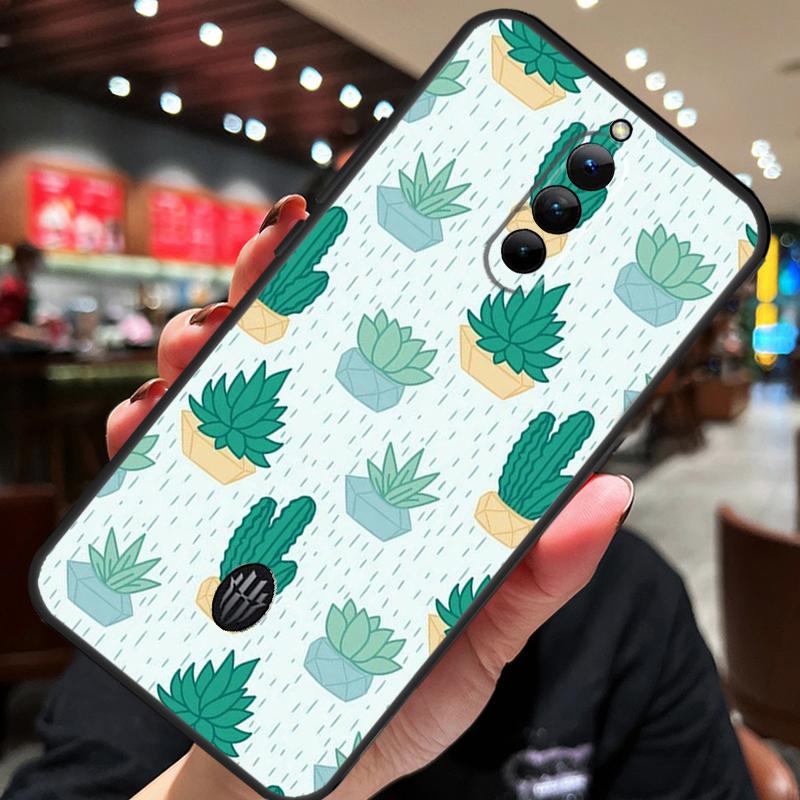 Cactuspatroon Hoesje Voor ZTE Nubia Red Magic 8S 9S 10S 8 9 10 Pro Plus 6S 7S 6 7 Pro 5G 6R 11 Pro Plus Cover