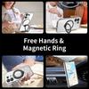 Plating Ring Magnetic Support Transparent Phone Case For Xiaomi A3 14 Pro Ultra 13 13T 12T 11T Pro Poco X6 M6 F5 X4 X3 4G 5G