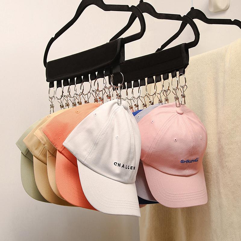 10 Clips Caps Holder Hat Organizer Hat Hanger Organizer Caps Holder Caps Organizer Wardrobe Organizer Hat Hook