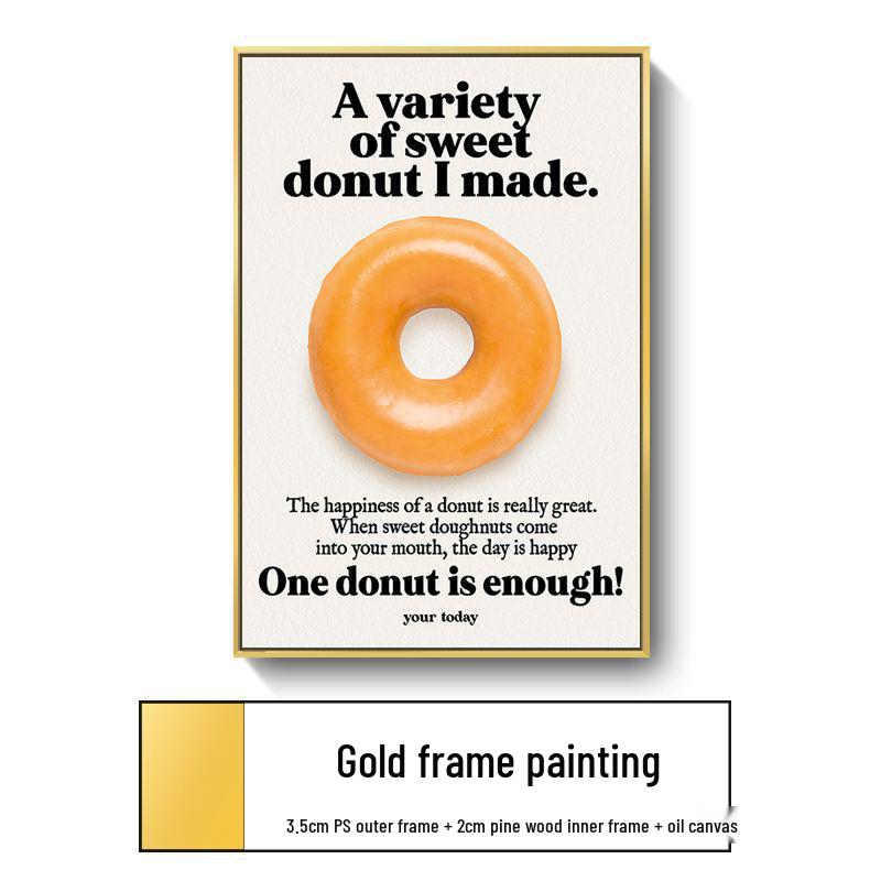 Ins Style Bread & Dessert Baking Studio Canvas Wall Art - Kitchen & Dining Room Decor (Frameless/Inner Frame)