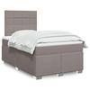 VidaXL Bed Slat Base with Mattress Taupe 120x200 Cm Fabric, Bed, Platform Bed, Panel Bed, Furniture of 3292759