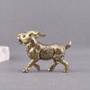 1PC Solid Brass Body Brass Animal Craft Flat Base Frame Feng Shui Decor  Study Table Decor