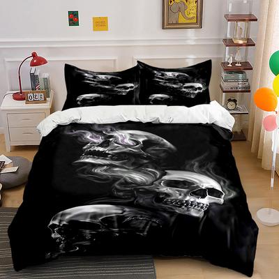 Skulls with Smoky Effects. Bedding Sets Duvet Cover Sets Duvet Covers Pillowcases(1*Duvet Cover 2*Pillowcases Without Duvet Insert)