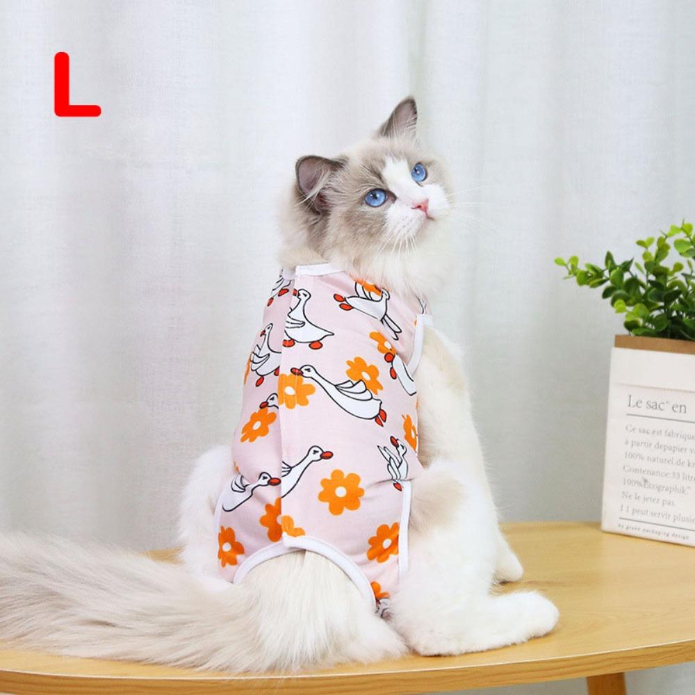 Print Pet Surgery Suit Anti-scratch Anti-licking Clothes Durable Weaning Suit