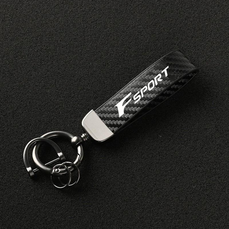 Car Carbon Fiber Style Keychain Microfiber Key Chain For Lexus F SPORT ES RX NX LS UX LX IS GX IS300 RX350 LS500 LX600 NX260