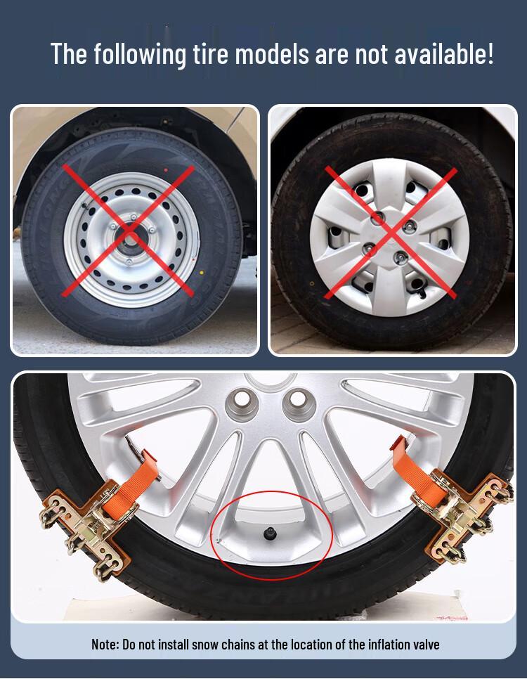 Tire Chains Compatible with Lexus ES, RX, UX, NX, CT200h, & ES300h Models