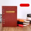 A5 Loose-Leaf Business Meeting Notebook with Thick Leather Cover and Pen Holder