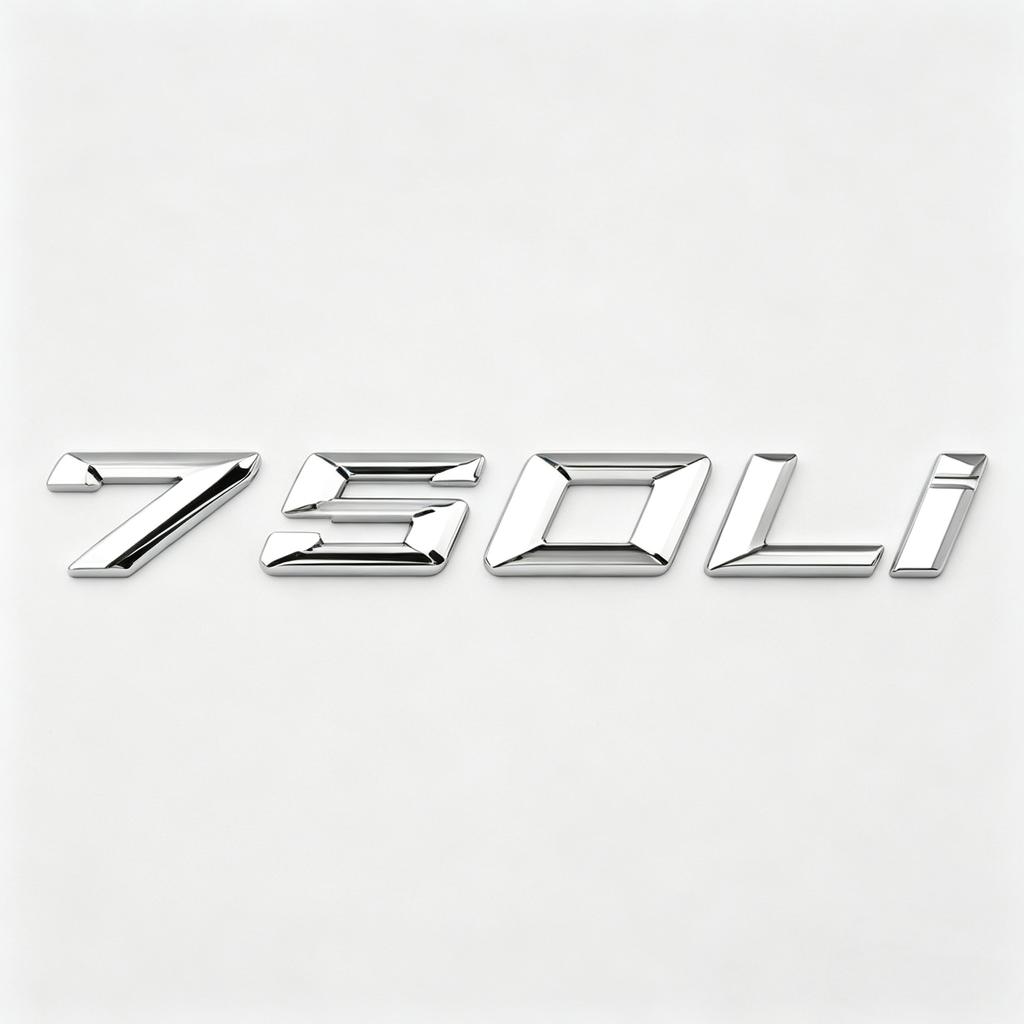 3D ABS Car Rear Trunk Letters Logo Badge Emblem Sticker For BMW 7 Series 730Li 735Li 740Li 745Li 750Li 760Li Auto Styling Decal Ya2
