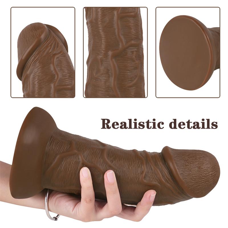 Shuanghui Eggless Dildo Sucker Big Penis Diameter 6.5cm Adult Erotic Sex Products