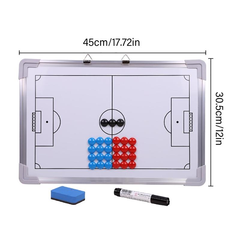 Football Tactic Board Game Plan Demonstration Tactic Board Erasable Double Sided Coaching Boards Strategy Clipboard