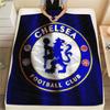 Chelsea bedekte Flanelldecke, weicher Überwurf für Schlafzimmer Sofa, waschbar, Fußballfanartikel, tolles Geschenk.