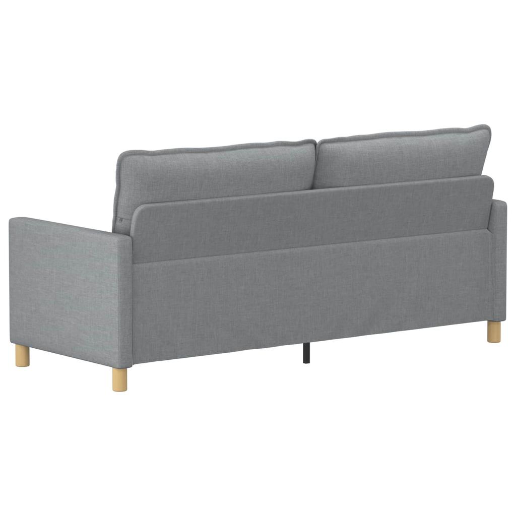 Sofa Light Grey 196 x 81 x 87.5 cm Fabric