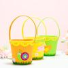 Cartoon Rabbit Egg Basket Colorful Chicken Tote Bag Easter Candy Gift Bag  for Home Decoration
