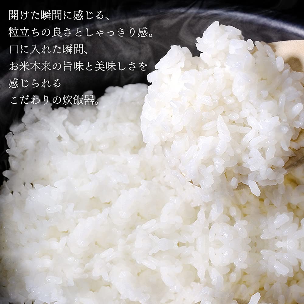 IRIS OHYAMA Rice Cooker 10 Cups 1 Sho IH Type 40 Different Types of Cooking Function Extra Thick Pot Brown Rice Black RC-IK10-B