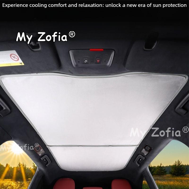 Car Sunroof Blind Sun Shade Cover Heat Insulation Anti-UV Sunroof Curtain Vehicle Interior Accessories For Zeekr 7GT 2025 2026