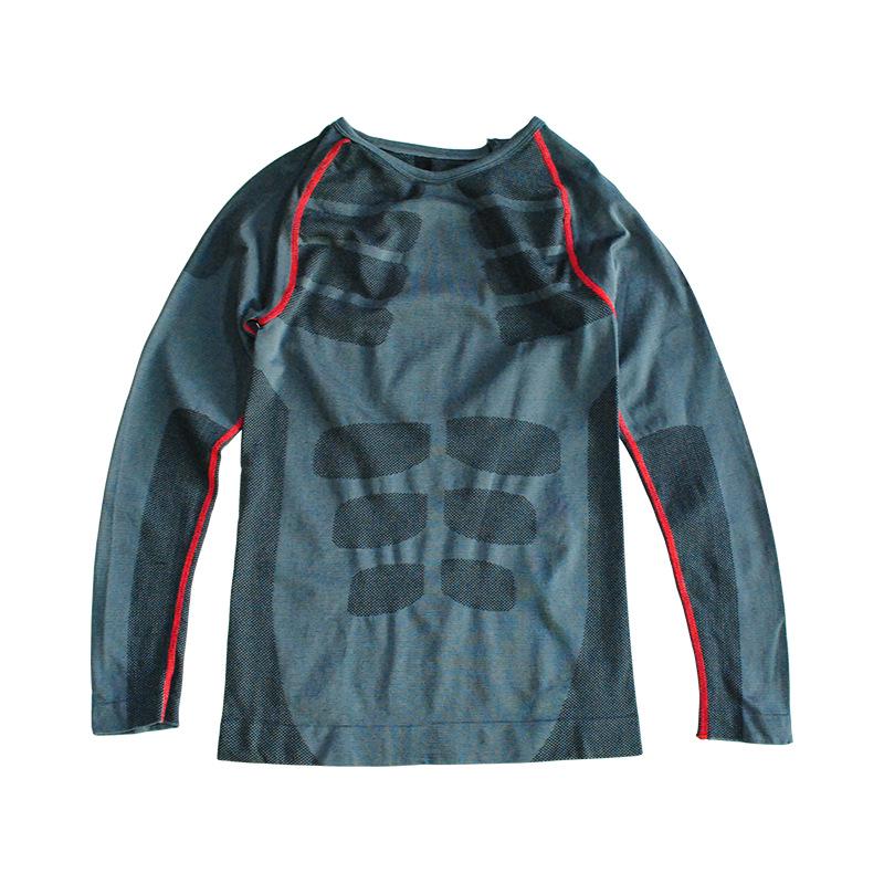 

Мужской быстросохнущий бесшовный формирователь тела с длинным рукавом - облегающий корсет для талии и контроля живота, фитнес-топ Medium