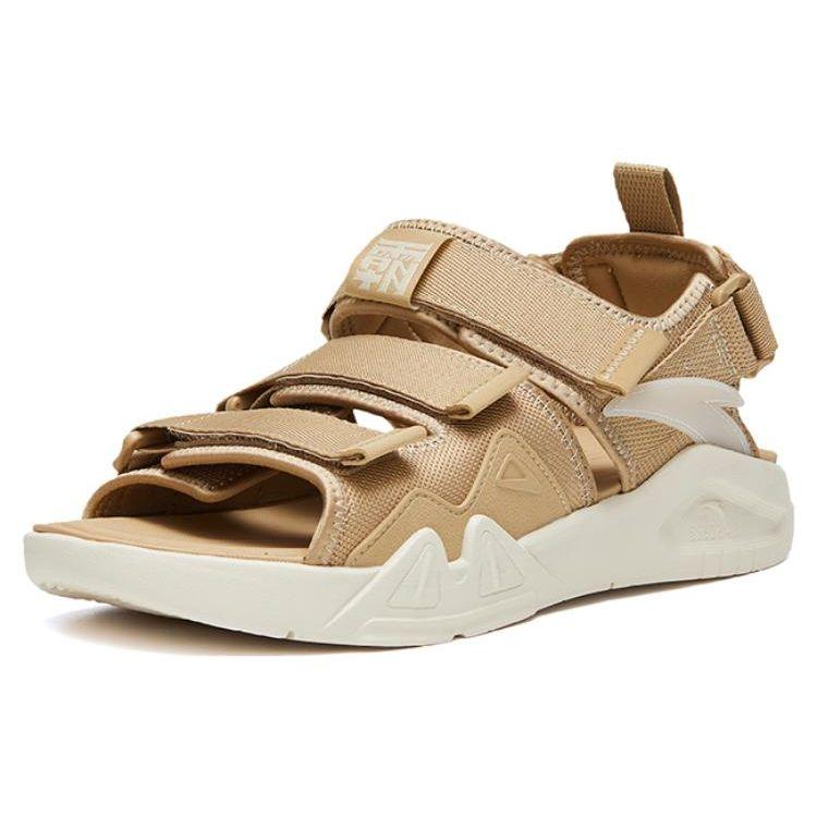 ANTA Men Trendy Casual Sandals Khaki Off White 912326962-2