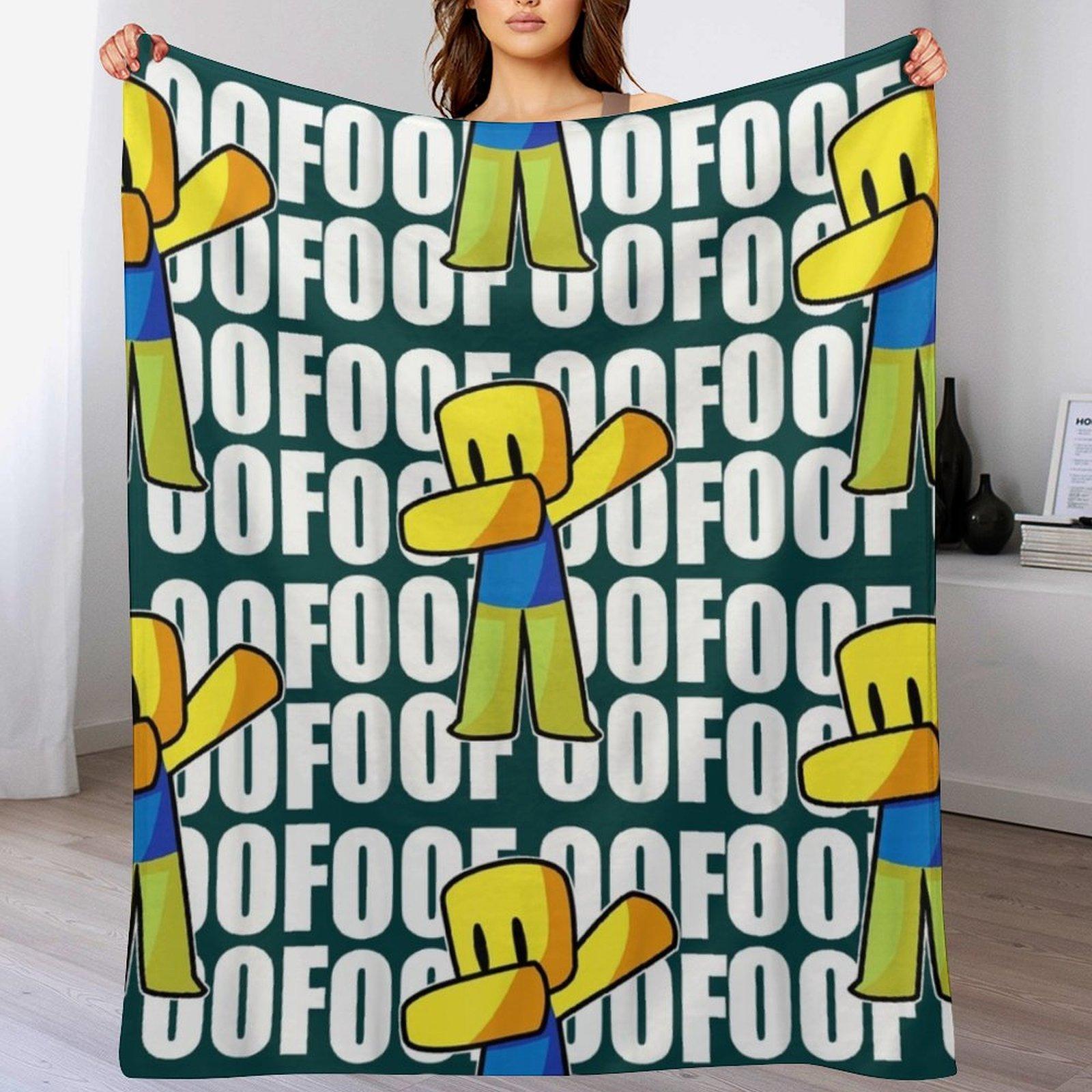 OOF Meme Dabbing Dab Gift Hand Drawn Noob Throw Blanket Wrinkle Resistant Lightweight Blanket 102x76cm(40x30in)