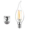 6X E14 Led Bulb Candle Ba35 2.2W 470Lm = 40W 2700K Warm 360° Filament Class A Lumiled
