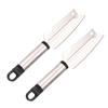 2Pcs Multifunctional Peeler 2 in 1 Stainless Steel Fruit Vegetable Peeler with Non-Slip Grip Curved Blade Built-in Bottle Opener Kitchen