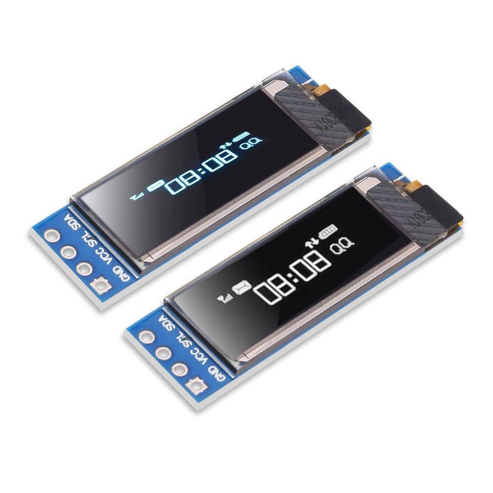 0.91 Inch 6Pin IIC I2C SPI Interface OLED White LCD Display Module 0.91" Drive SSD136 Board For Arduino Raspberry Pi SMT32