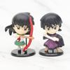 Adorable Inuyasha Chibi Figure Collection Pvc Cake Topper Blind Box Set 8-10cm