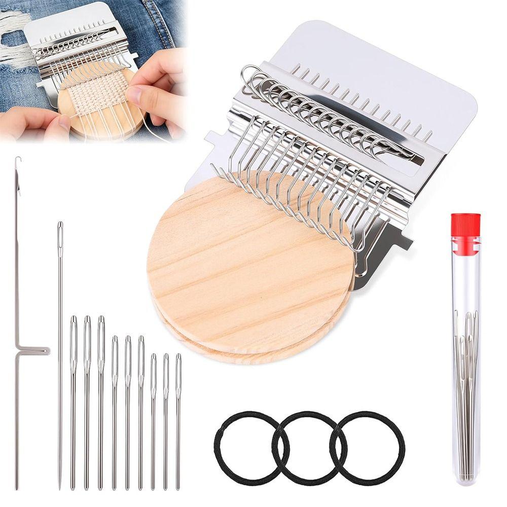 12/14 Hook Mini Loom Machine Metal Tool Darning Machine Small Woven Machine  Household