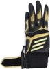 adidas Baseball Batting Black and Gold JM LBG904 Gloves, 51, Junior, (1982),
