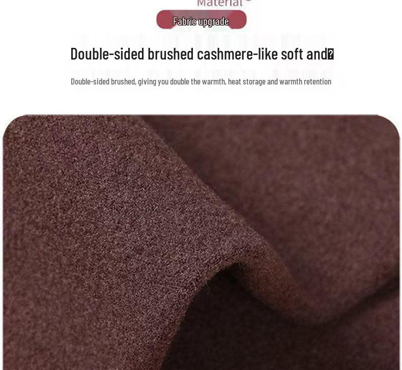 High-Waisted Heating Fleece Leggings - 2025 Slimming, Double Brushed, Elastic for Autumn/Winter